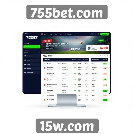 Análise da interface do usuário do 755bet.com